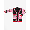 1058 Intarsia jacket with shawl collar
