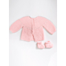 M0423 Baby wrap-around top and booties