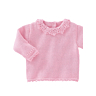 M0424 Sweater with lacy collar