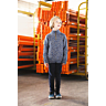 M1111 - Sweater with zipped collar