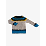 M1570 Intarsia sweater with cables in pdf format