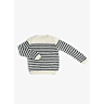 M1595 Navy sweater with round collar in pdf format