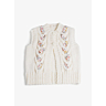 M1597 Cabled sleeveless cardigan in pdf format