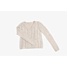 M1732 Chunky V neck Cable Sweater in pdf format