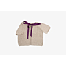 M1749 Satin cardigan with 3/4 length sleeves