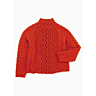 M1914 High neck cabled sweater in pdf format