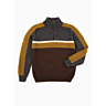 M1928 Colour block sweater with zip collar in pdf format