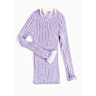M2238 Lace collar skinny rib sweater in pdf format