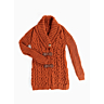 M2518 Cabled jacket with shawl collar in pdf format
