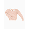 M2617 Light lacy sweater with crochet collar in pdf format