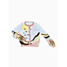 M2622 Thin landscape intarsia cardigan with round collar in pdf format