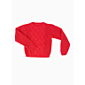 M2634 Round neck lace & cable sweater in pdf format