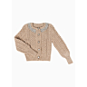 M2660 Honeycombe cardigan with round neck & lace border in pdf format