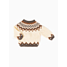 M2695 Baby sweater with Norwegian fairisle yoke in pdf format