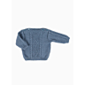 M2702 Boat neck baby sweater with central cable in pdf format