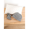 M2864 Garter stitch set with hat and booties in pdf format