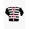 M2936 Striped cardigan with lace sleeves in pdf format