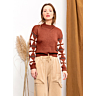 M6134 Intarsia sleeve sweater in pdf format