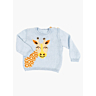 M6195 Long sleeve sweater with intarsia giraffe Come in pdf format