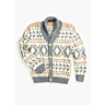 M6256 Fairisle shawl collar coat in pdf format