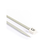 Straight needles, grey aluminium, 6 mm - 40 cm