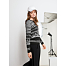 M0045 Round neck fair isle sweater