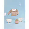 M0065 - M0066 Cross-over cardigan and hat