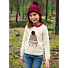M0092 Intarsia sweater with round collar