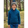 M0097 Cable shawl neck sweater