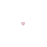 Pack of 6 Heart Buttons - 12 mm Diameter rose