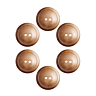 Pack of 6 natural marbled buttons Ø31 mm