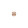 Lot de 6 boutons Panda en noix de coco ⌀ 18 mm