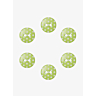 Pack of 6 polka dot buttons, Ø 14 mm Vert