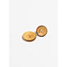 Pack of 6 curved boxwood buttons Ø15 mm