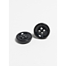 Pack of 5 large bio-resin buttons Ø34 mm anthracite