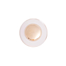 Lot de 6 boutons à queue transparent or Ø 18 mm