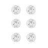 Lot de 6 boutons garçon écru Ø 15 mm