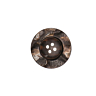 Lot de 5 boutons marbrés marron Ø 30 mm