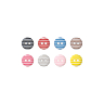 Lot de 7 boutons Ø 12 mm Jaune
