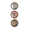 Pack of 6 copper buttons Ø 22 mm