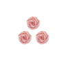 Lot de 3 boutons ROSE à queue Ø 25mm ROSE