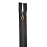 Black closed end zip, 22 cm