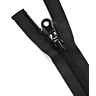 Eopen end zip - black, 60 cm