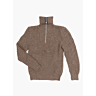 M6342 Pull fantaisie homme col camionneur zippe Stephane en impression papier