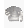 M6344 Pull raye col camionneur homme Romeo en impression papier