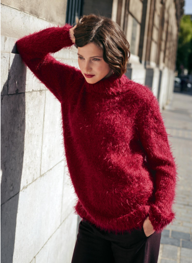 Roll neck sweater - soft \u0026 fluffy 