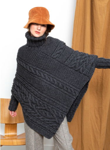 Cable poncho