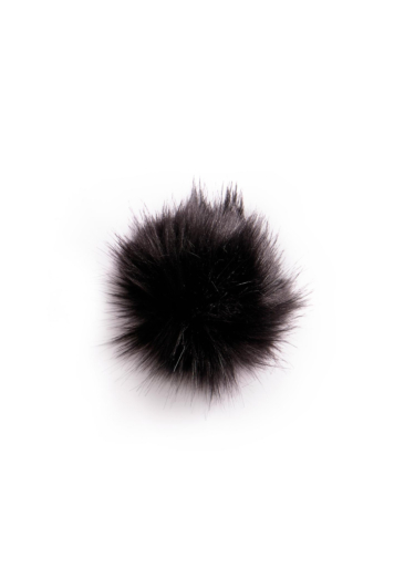 Baby fur bobble with press-stud, Ø9 mm 
