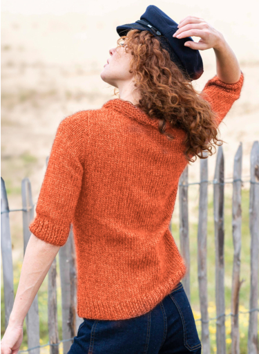 SAINT JAME｜ARGELES Reversible sweater with Anchor motif Claver 3/4 Sweater – kcgrowco